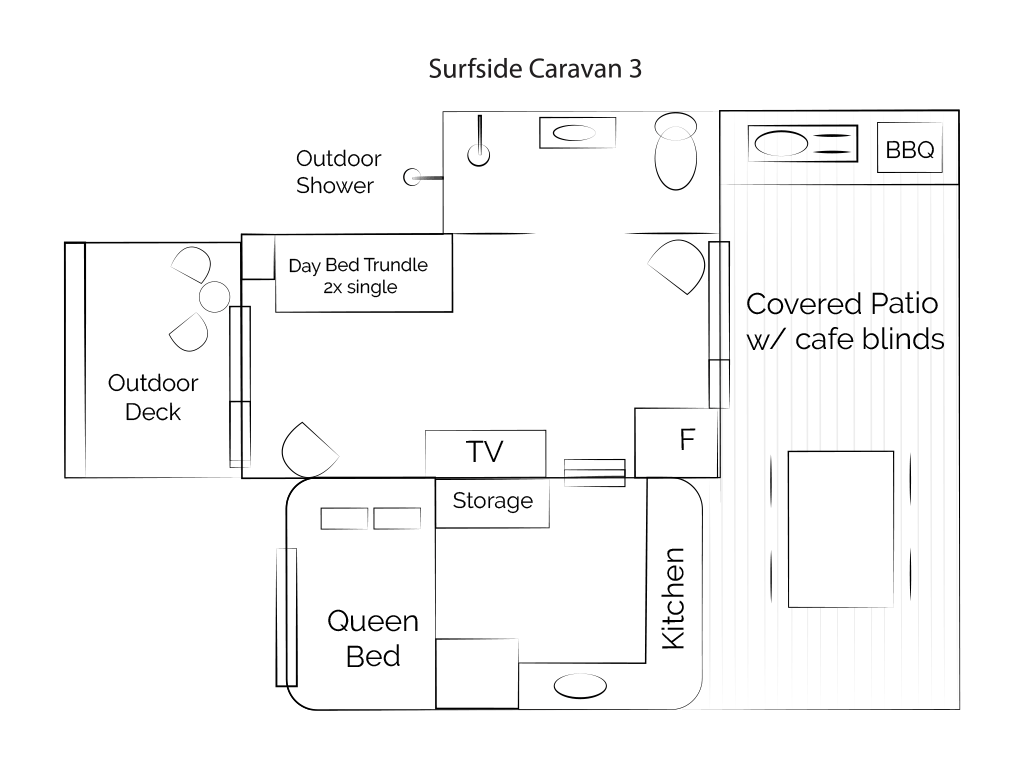 Surfside caravan 3 floorplan